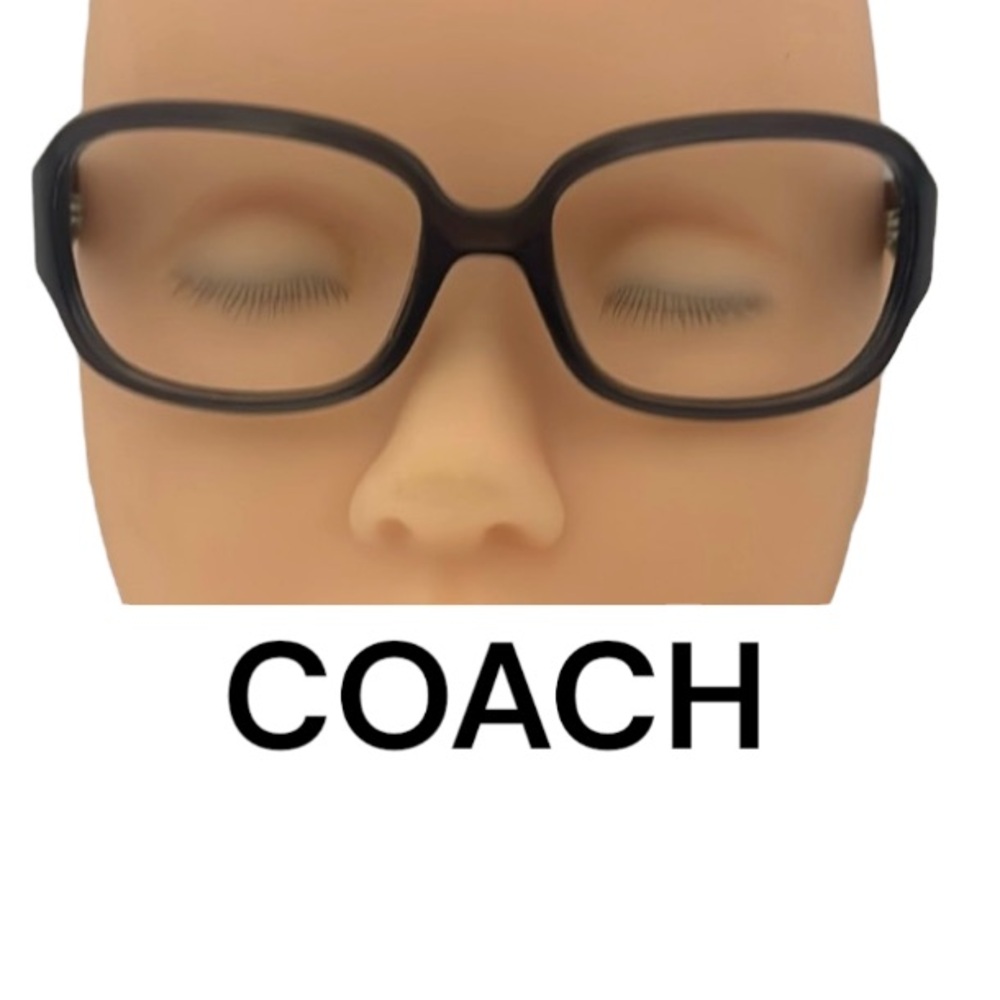 COACH Women's Black Rectangle Optical Glasses